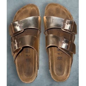 Metallic Copper Arizona Birkenstock’s • Women’s 38